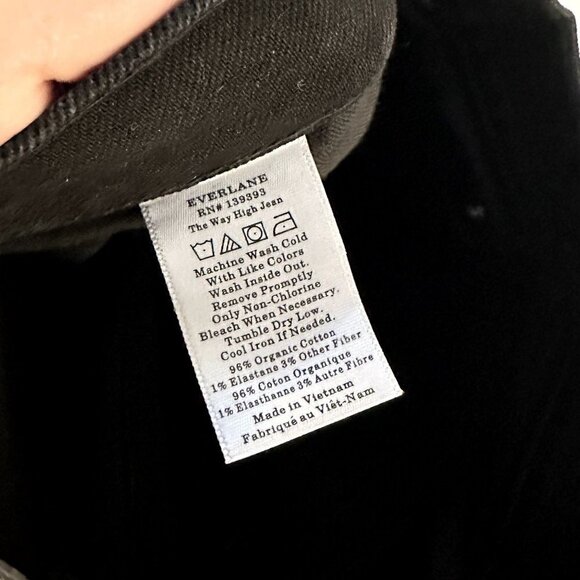 NWT Everlane Black The Way High Jean - Size 27 - Picture 4 of 16